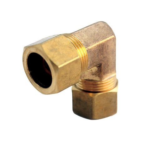 JMF 3/8 in. Compression X 1/4 in. D Compression Brass 90 Degree Elbow 4503587